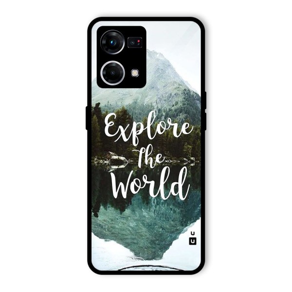 Explore The World Glass Back Case for Oppo F21 Pro 4G