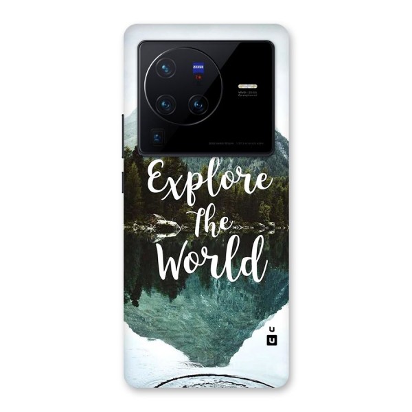 Explore The World Glass Back Case for Vivo X80 Pro