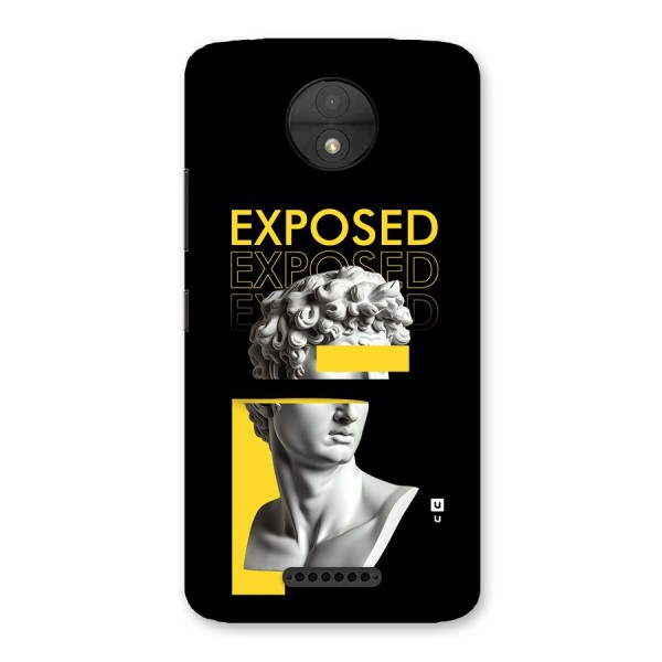 Exposed Sculpture Back Case for Moto C