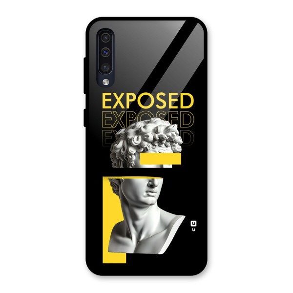 Exposed Sculpture Glass Back Case for Galaxy A50s