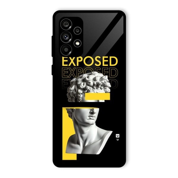 Exposed Sculpture Glass Back Case for Galaxy A73 5G