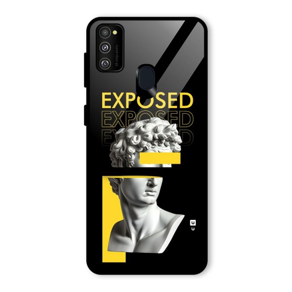 Exposed Sculpture Glass Back Case for Galaxy M21