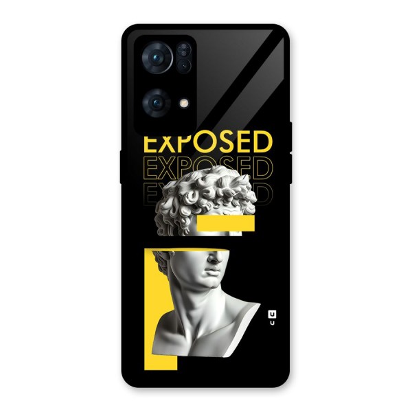 Exposed Sculpture Glass Back Case for Oppo Reno7 Pro 5G