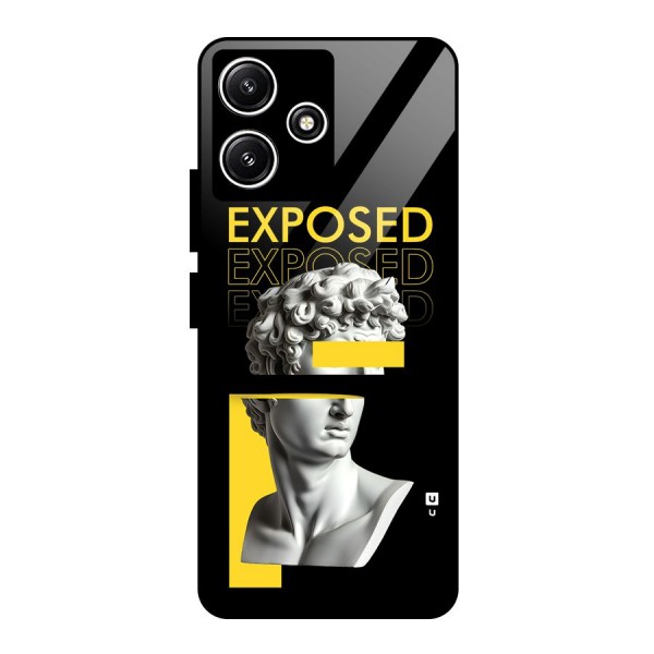 Exposed Sculpture Glass Back Case for Poco M6 Pro