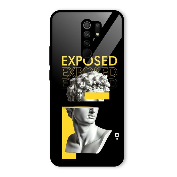 Exposed Sculpture Glass Back Case for Redmi 9 Prime