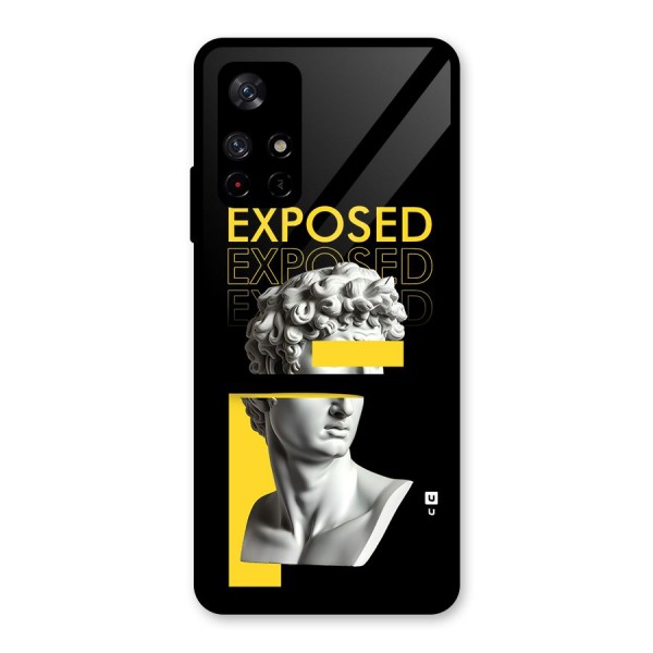 Exposed Sculpture Glass Back Case for Redmi Note 11T 5G