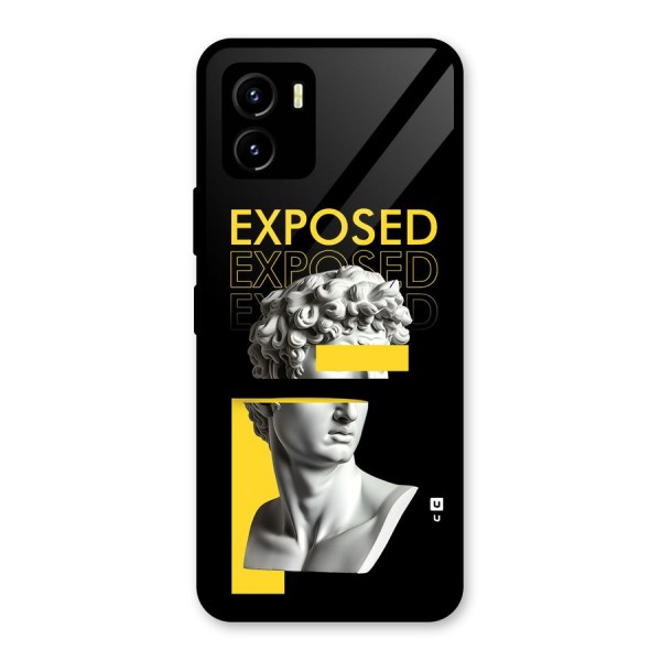 Exposed Sculpture Glass Back Case for Vivo Y15s