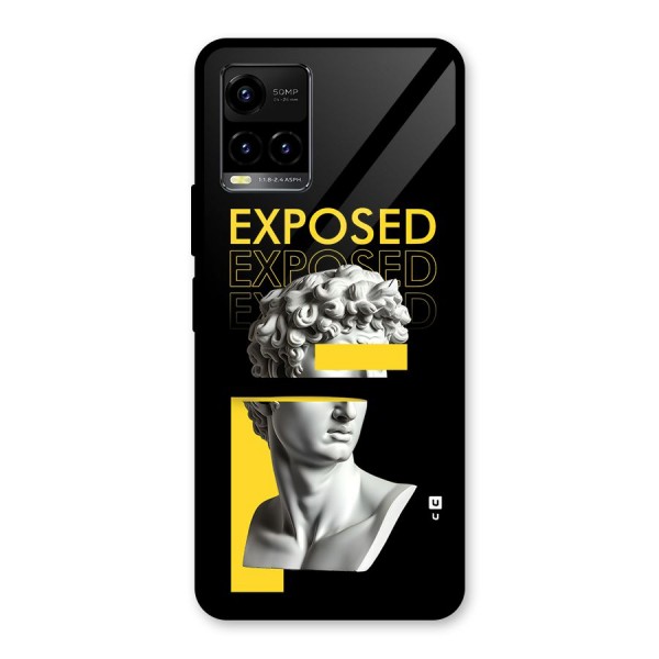 Exposed Sculpture Glass Back Case for Vivo Y21A