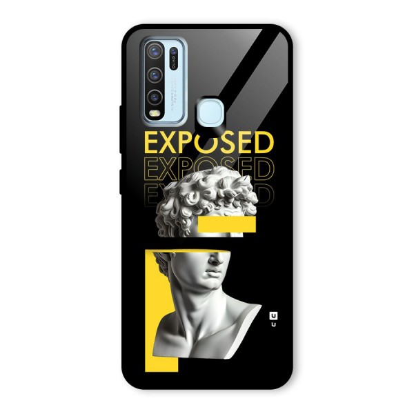 Exposed Sculpture Glass Back Case for Vivo Y30