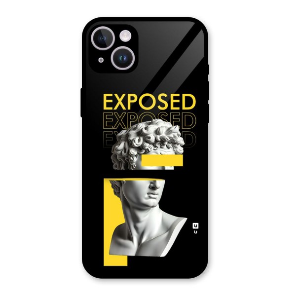 Exposed Sculpture Glass Back Case for iPhone 14 Plus