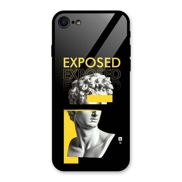 Exposed Sculpture Glass Back Case for iPhone 8