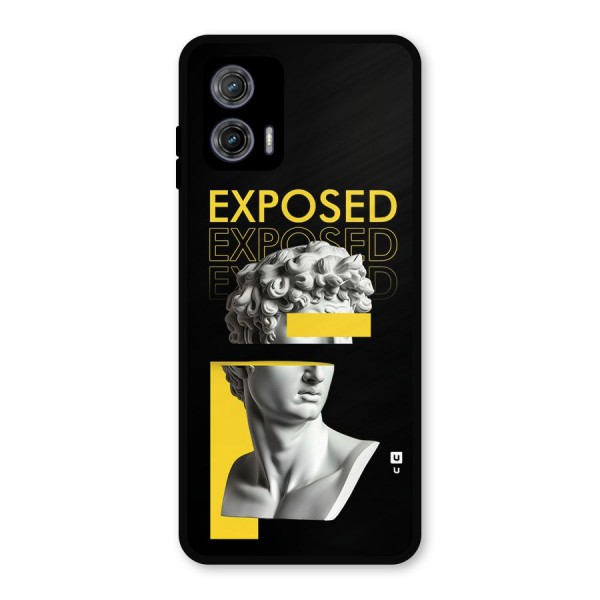 Exposed Sculpture Metal Back Case for Moto G73