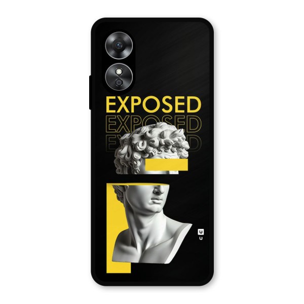 Exposed Sculpture Metal Back Case for Oppo A17