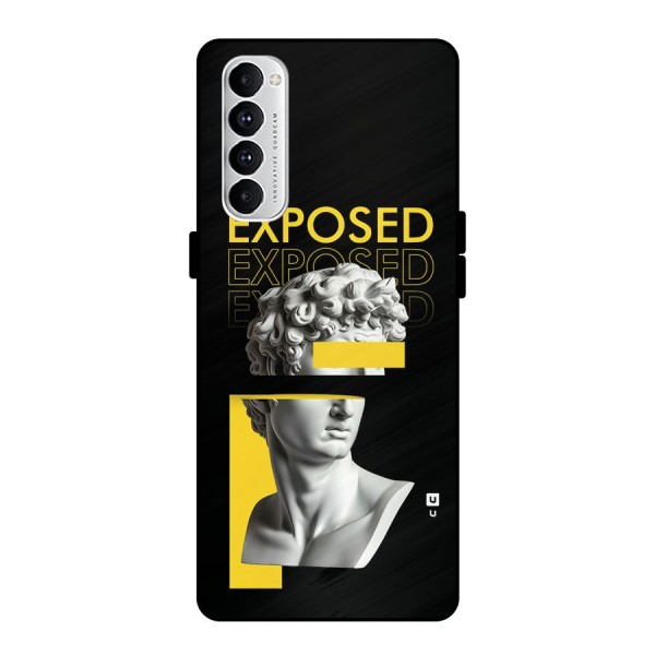 Exposed Sculpture Metal Back Case for Oppo Reno4 Pro