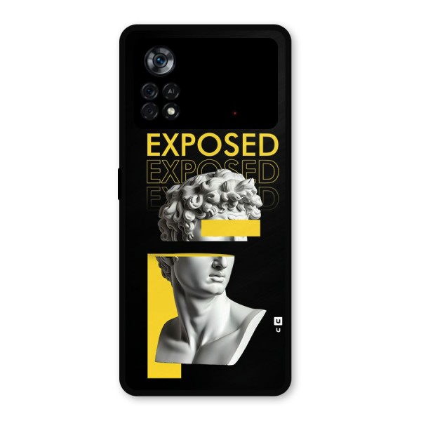 Exposed Sculpture Metal Back Case for Poco X4 Pro 5G