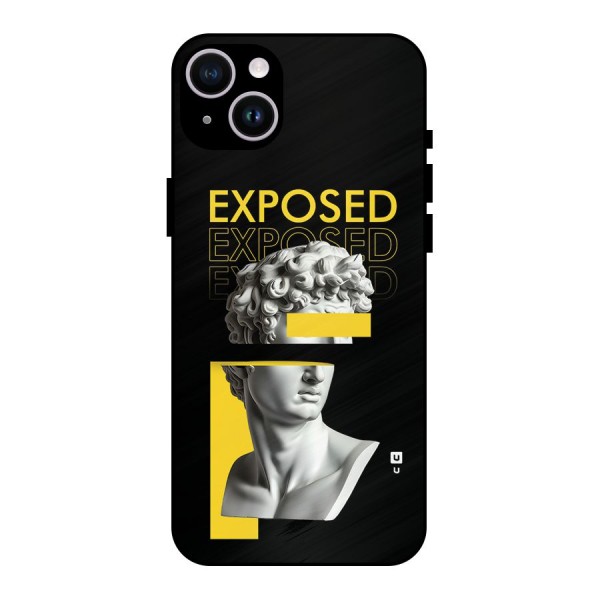 Exposed Sculpture Metal Back Case for iPhone 14 Plus