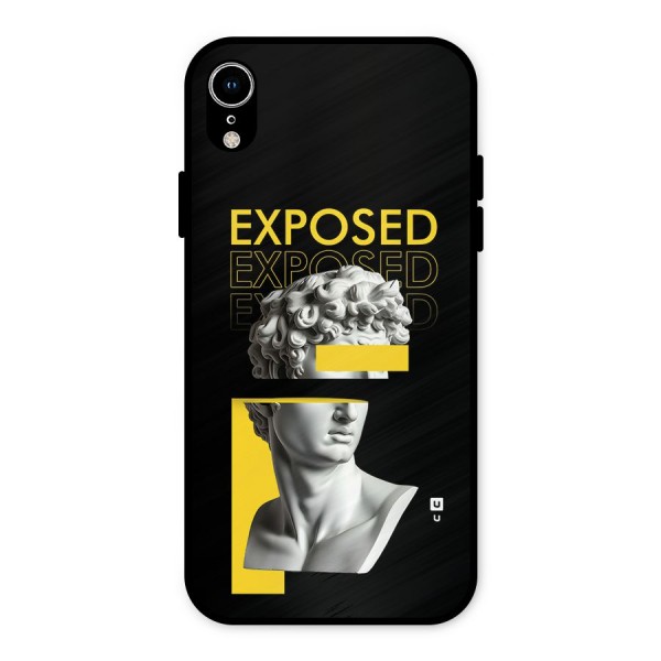 Exposed Sculpture Metal Back Case for iPhone XR