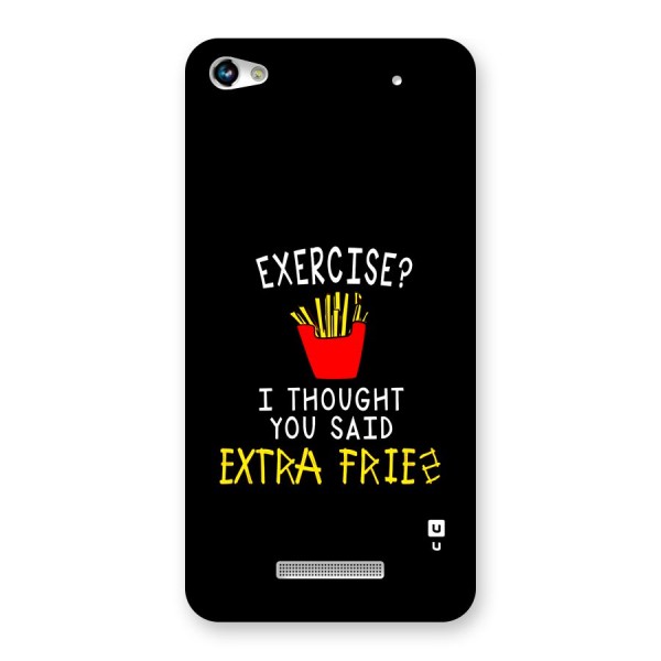 Extra Fries Back Case for Canvas Hue 2 A316