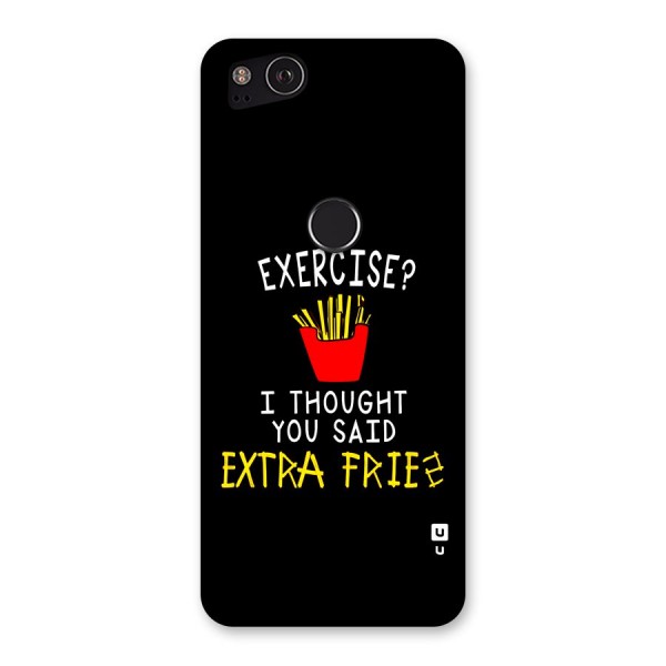 Extra Fries Back Case for Google Pixel 2