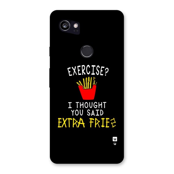 Extra Fries Back Case for Google Pixel 2 XL