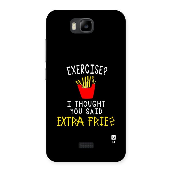 Extra Fries Back Case for Honor Bee