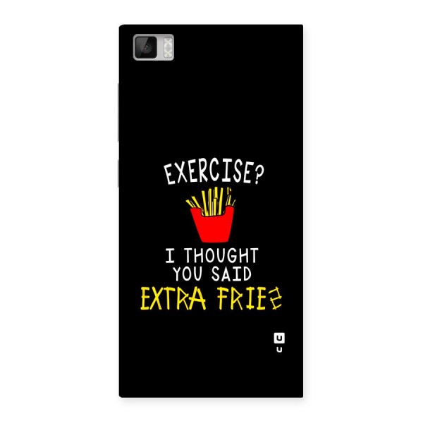 Extra Fries Back Case for Mi3