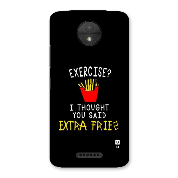 Extra Fries Back Case for Moto C