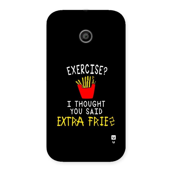 Extra Fries Back Case for Moto E