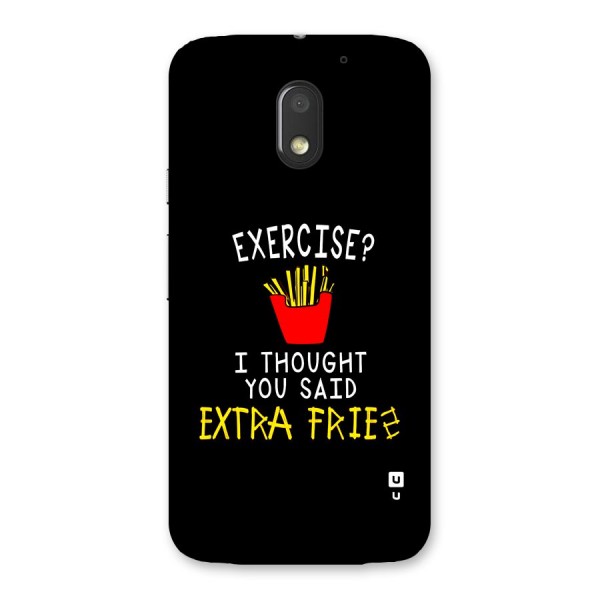 Extra Fries Back Case for Moto E3 Power