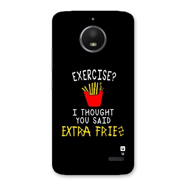 Extra Fries Back Case for Moto E4