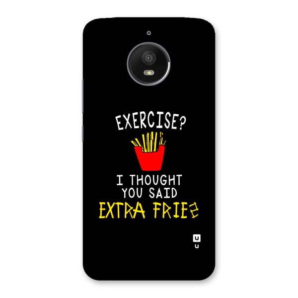 Extra Fries Back Case for Moto E4 Plus