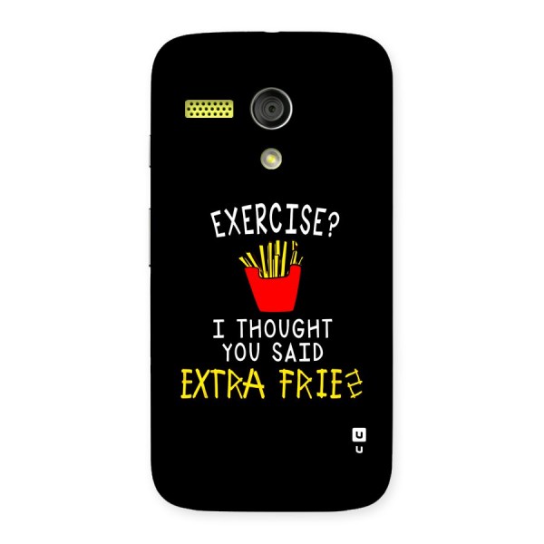 Extra Fries Back Case for Moto G