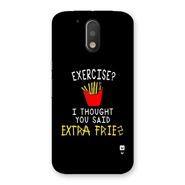 Extra Fries Back Case for Moto G4