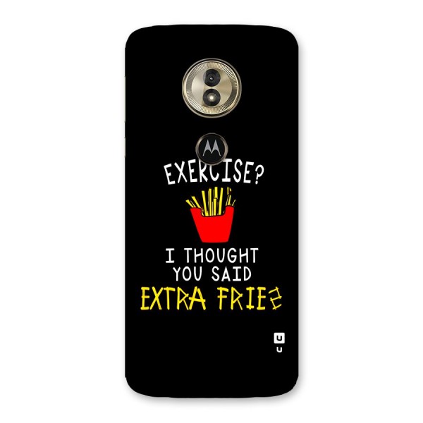 Extra Fries Back Case for Moto G6 Play