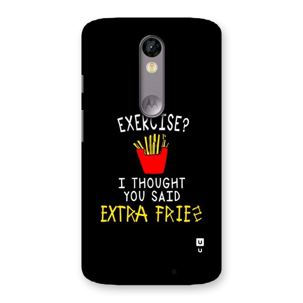 Extra Fries Back Case for Moto X Force