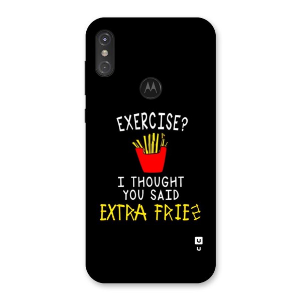 Extra Fries Back Case for Motorola One Power