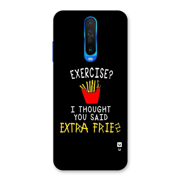 Extra Fries Back Case for Poco X2