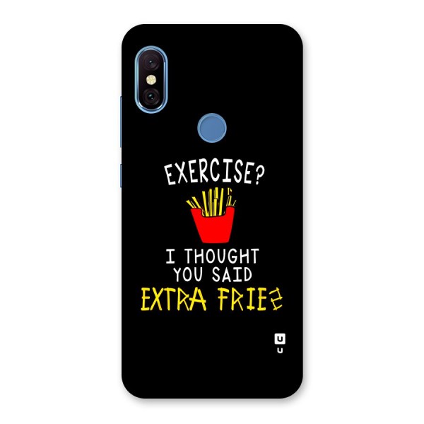 Extra Fries Back Case for Redmi Note 6 Pro