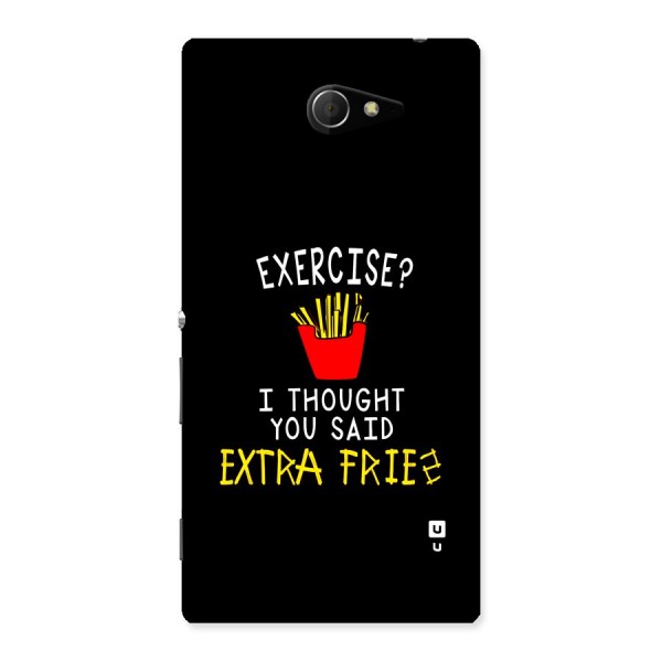 Extra Fries Back Case for Xperia M2