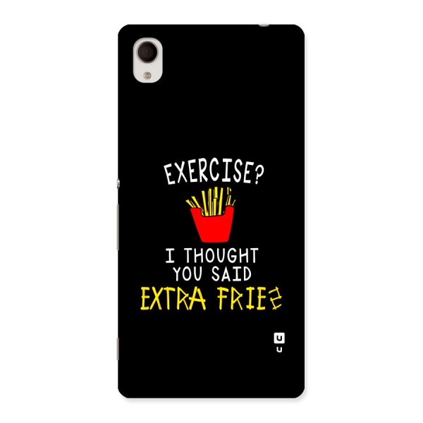 Extra Fries Back Case for Xperia M4 Aqua