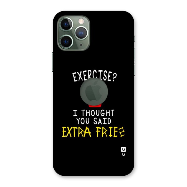 Extra Fries Back Case for iPhone 11 Pro Logo Cut