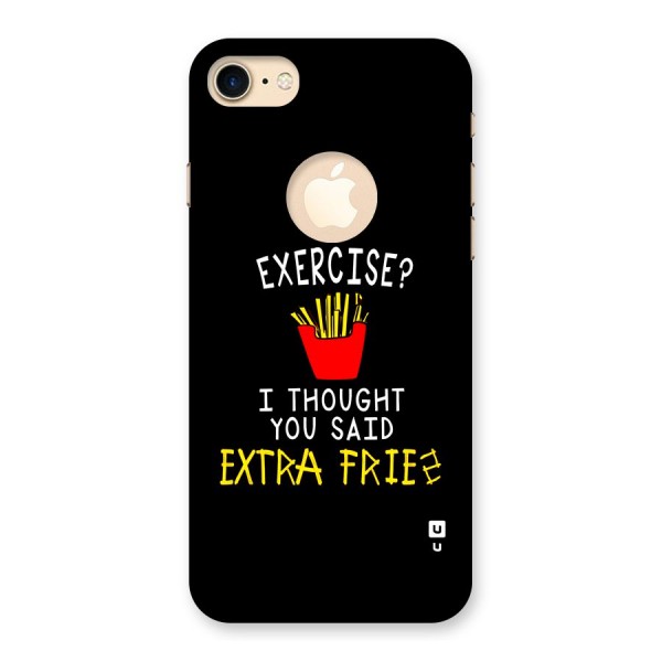 Extra Fries Back Case for iPhone 8 Logo Cut