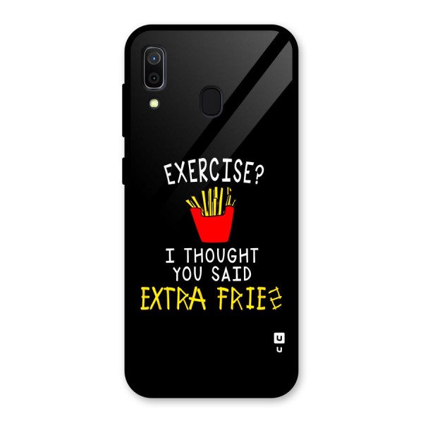 Extra Fries Glass Back Case for Galaxy A30