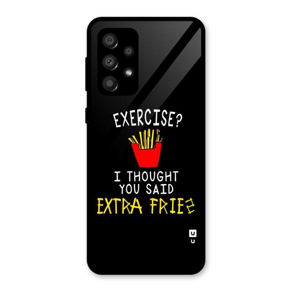 Extra Fries Glass Back Case for Galaxy A32
