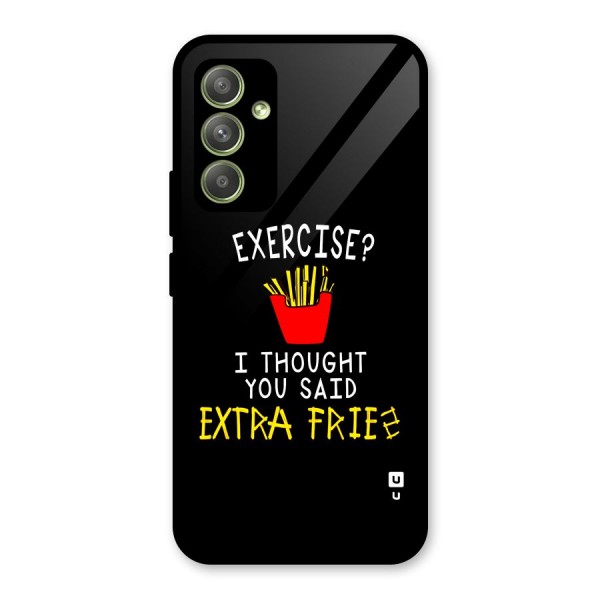 Extra Fries Glass Back Case for Galaxy A54