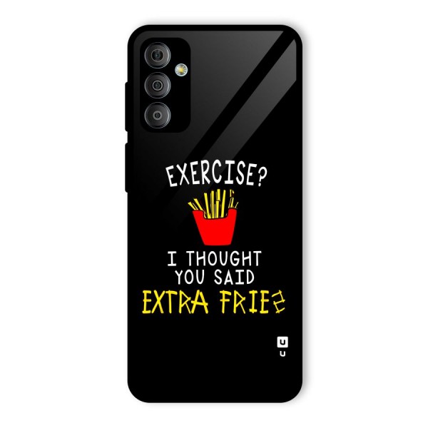 Extra Fries Glass Back Case for Galaxy F23