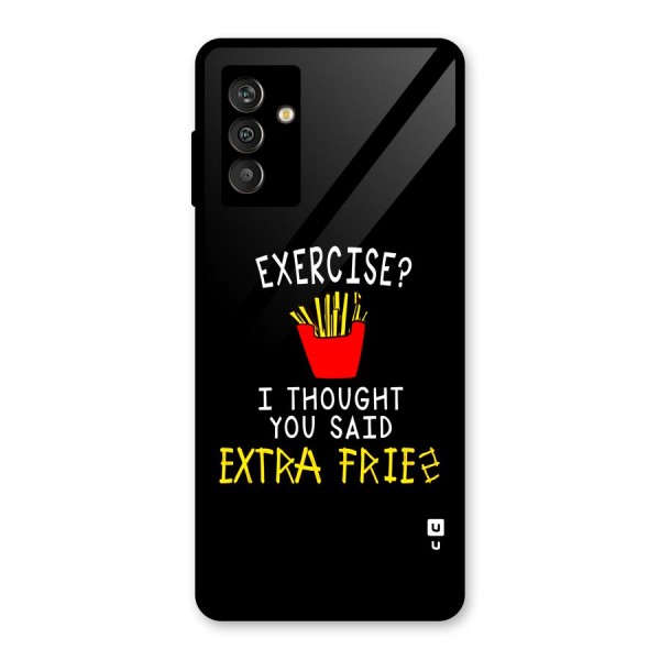 Extra Fries Glass Back Case for Galaxy M13