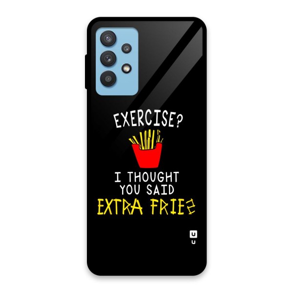 Extra Fries Glass Back Case for Galaxy M32 5G