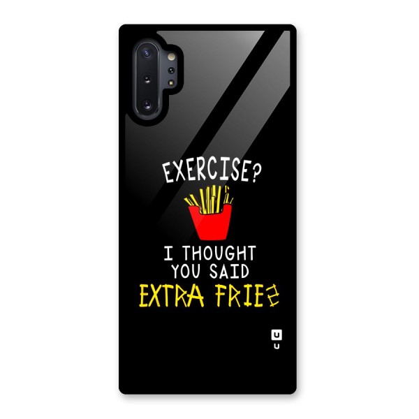 Extra Fries Glass Back Case for Galaxy Note 10 Plus