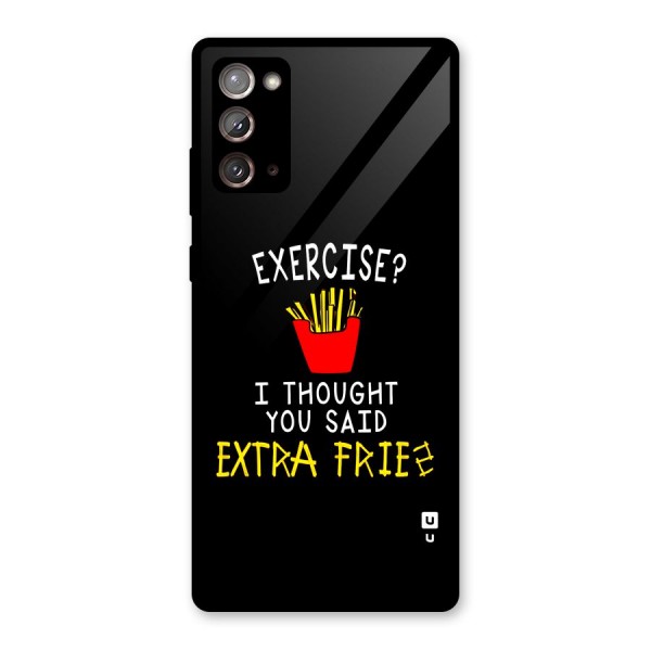 Extra Fries Glass Back Case for Galaxy Note 20